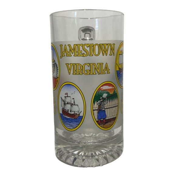 VINTAGE Jamestown Virginia Bicast Mug - Picture 1 of 5